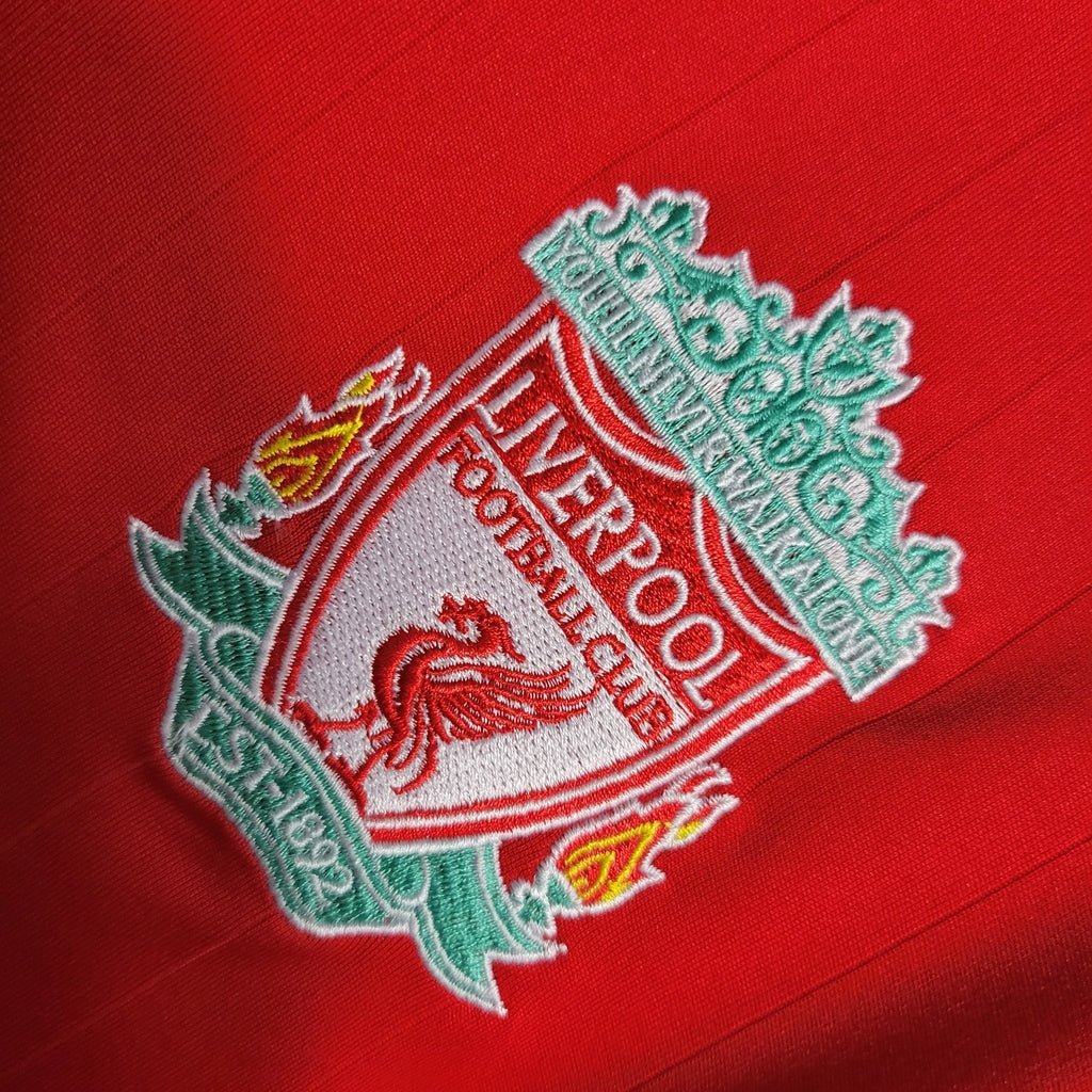 Camisa Retrô Liverpool 2006/07 Masculino Vermelho - Imagem 4