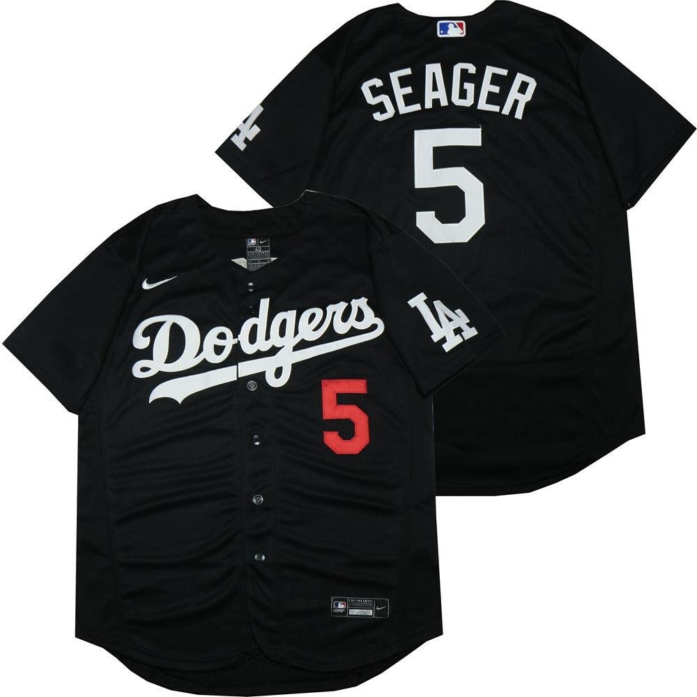 Camisa MLB Los Angeles Dodgers Jersey Preta Authentic - Imagem 2