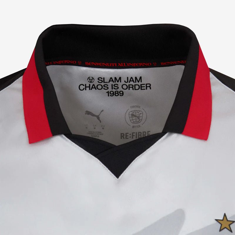 Camisa x Slam Jam AC Milan 2024/25 IIII Branca - Edição Limitada Manga Longa - Imagem 4