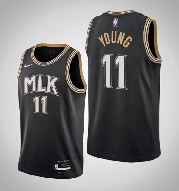 Regata NBA Atlanta Hawks Edition 20/21 Authentic Young 11 - Preta