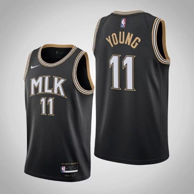 Regata NBA Atlanta Hawks Edition 20/21 Authentic Young 11 - Preta