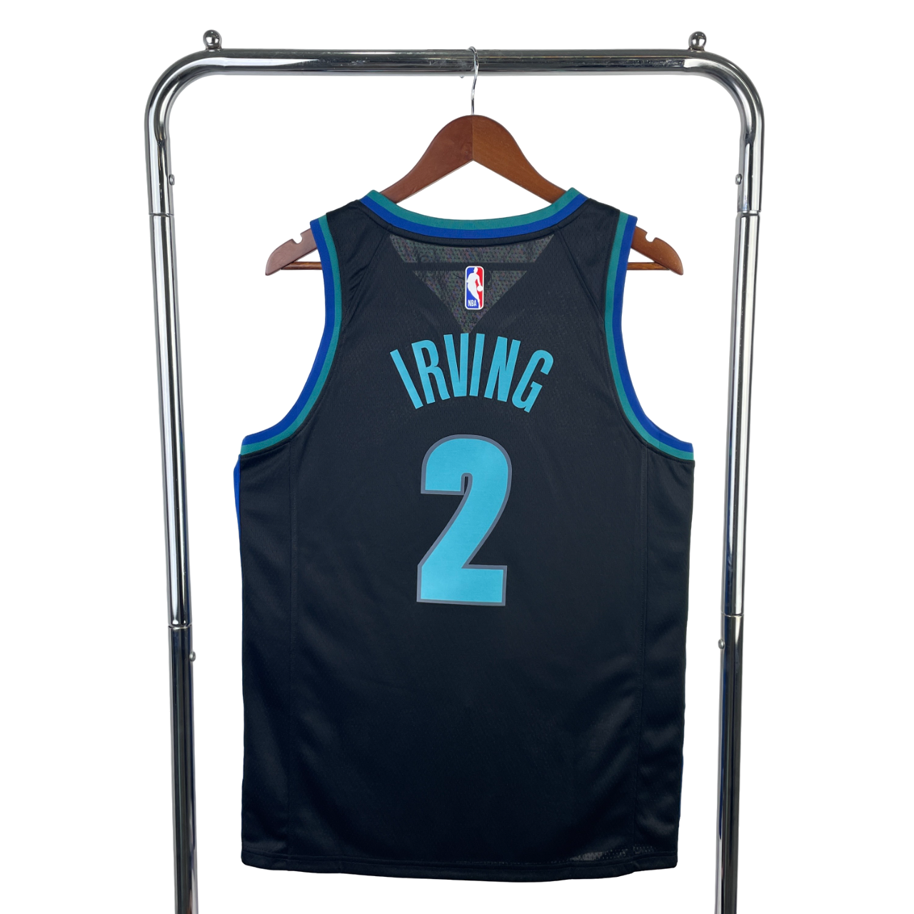 Regata NBA Dallas Mavericks City Edition Authentic Irving 2 - Preta - Imagem 2