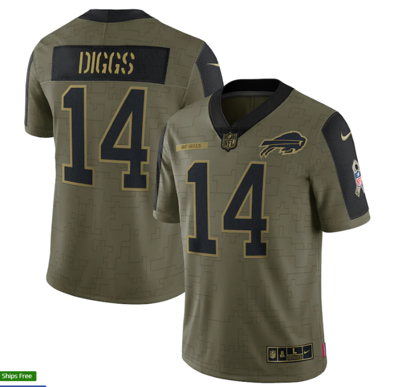 Camisa NFL Buffalo Bills Vapor Limited Jersey Salute To Service 2021 - Imagem 3