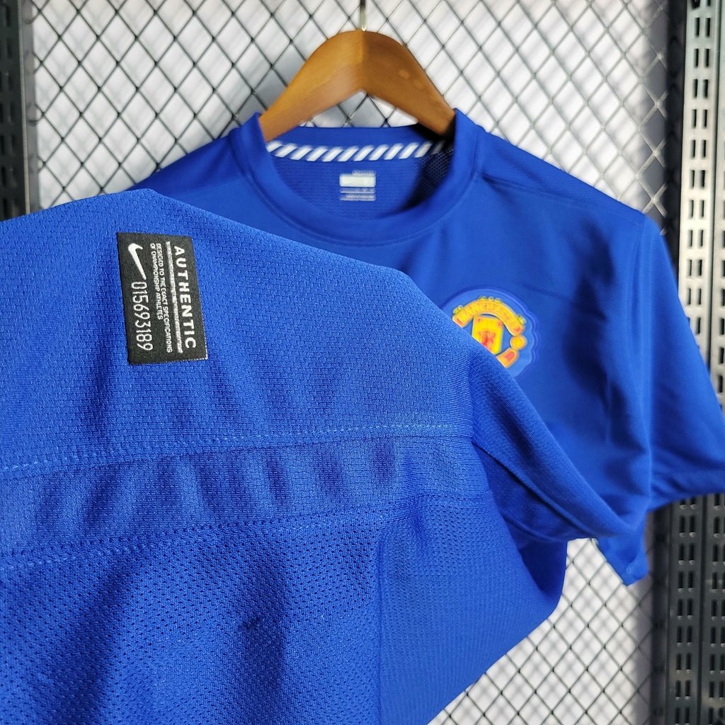 Camisa Retrô Manchester United 2007/08 Masculino Azul - Imagem 4