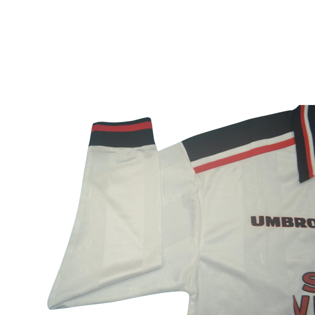 Camisa Manchester United Manga Longa 97/99 - Versão Retrô "Beckham" Nº 7 - Imagem 15
