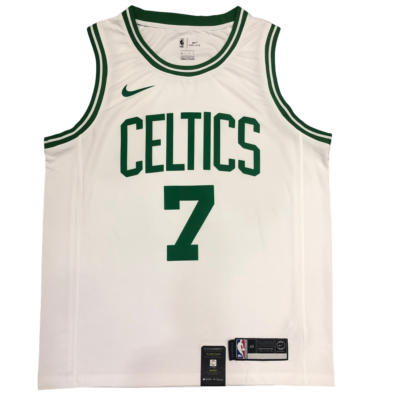 Regata NBA Boston Celtics Retrô Authentic Brown 7 - Branca