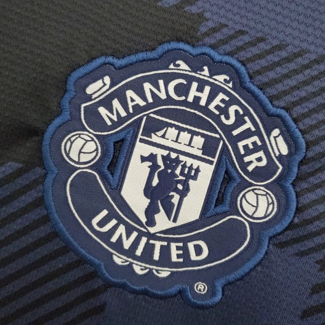 Camisa Manchester United Retrô 2013/2014 Azul Marinho - - Imagem 3