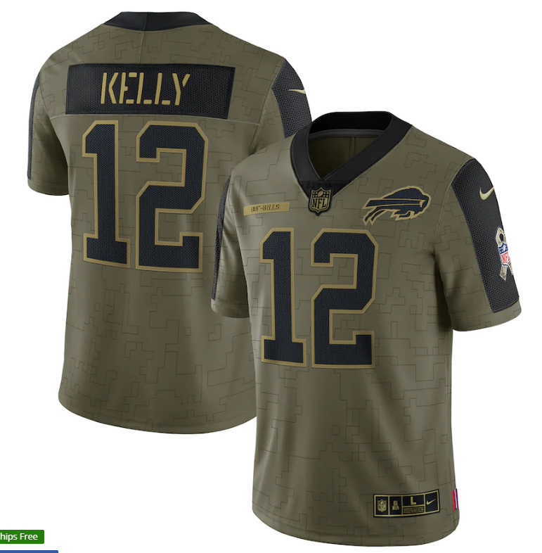 Camisa NFL Buffalo Bills Vapor Limited Jersey Salute To Service 2021 - Imagem 2