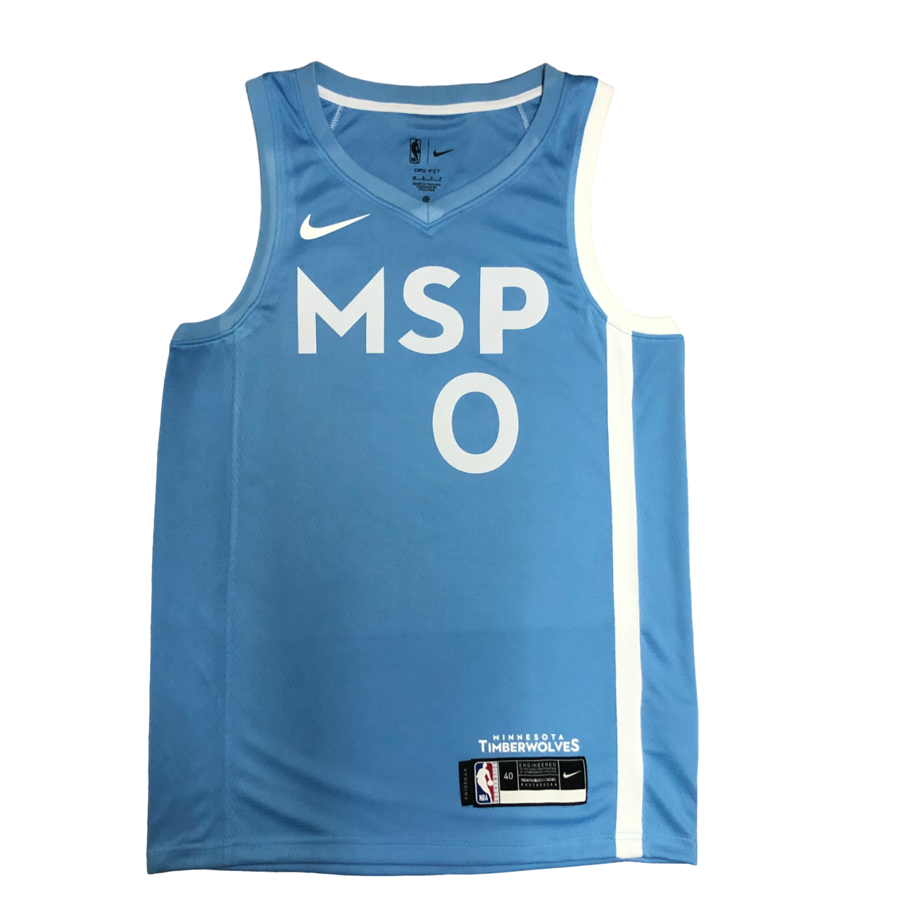 Regata NBA Minnesota Timberwolves City Edition Authentic Russell 0 - Azul