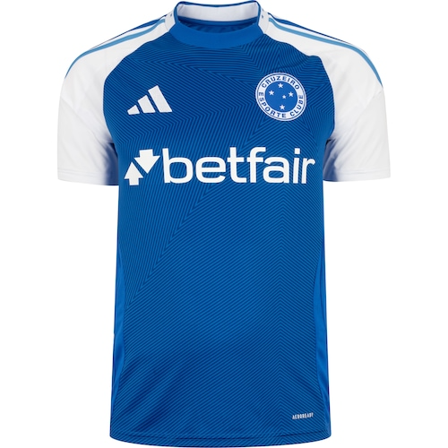 Camisa Cruzeiro I 25 Masculina Torcedor - Azul e Branca