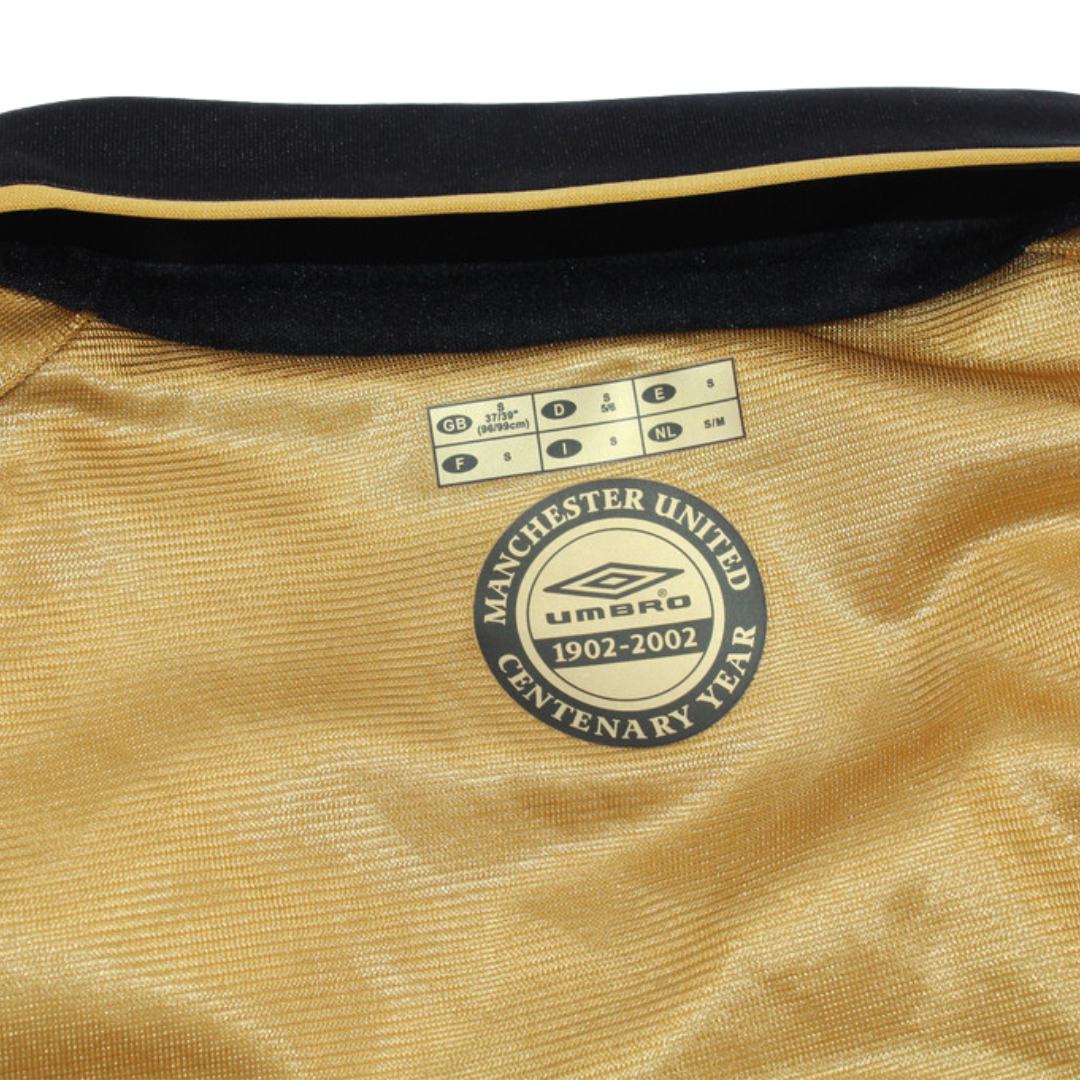 Camisa Manchester United Manga Longa Away 01/02 - Versão Retrô - Imagem 9