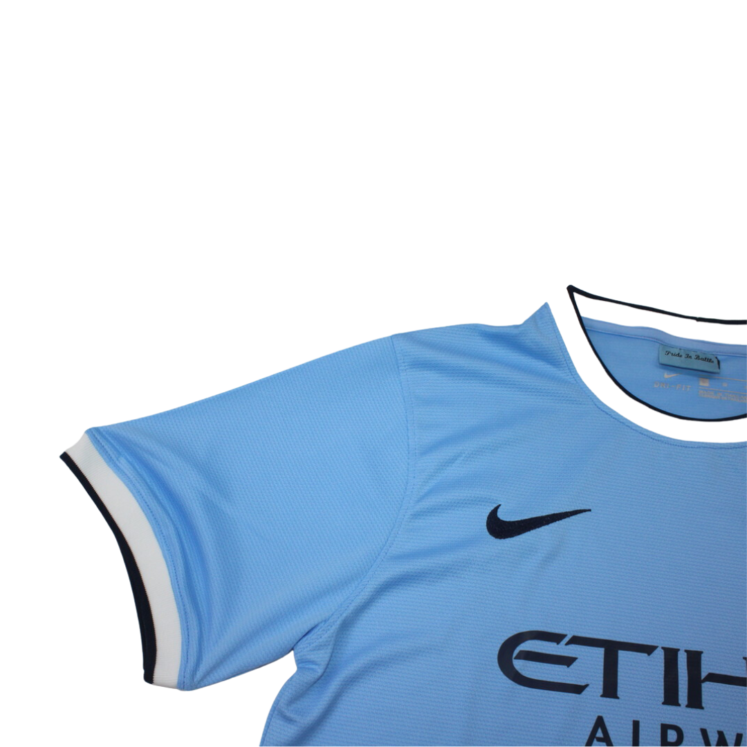 Camisa Manchester City Home 13/14 - Versão Retrô "Kun Aguero" Nº 16 - Imagem 5