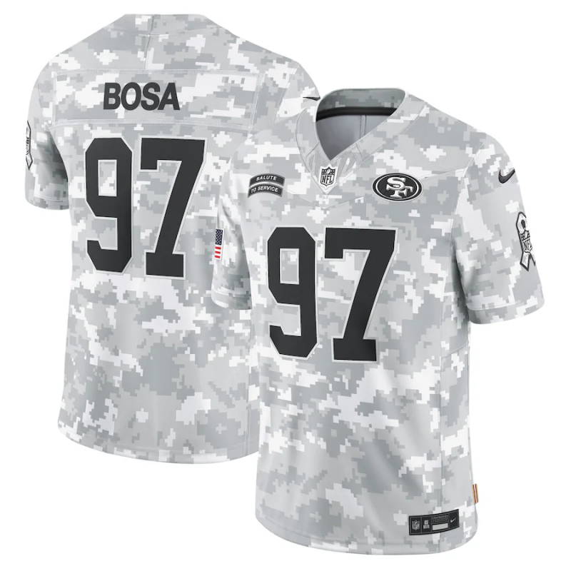 Camisa NFL San Francisco 49ers Vapor F.U.S.E. Limited Jersey Salute To Service 2024 - Imagem 2