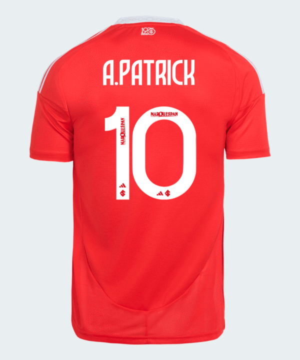 Camisa Internacional 2025/26 I - A. Patrick N° 10