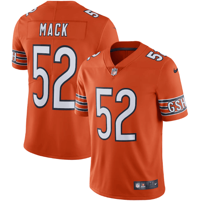 Camisa NFL Chicago Bears Vapor Limited Jersey Laranja