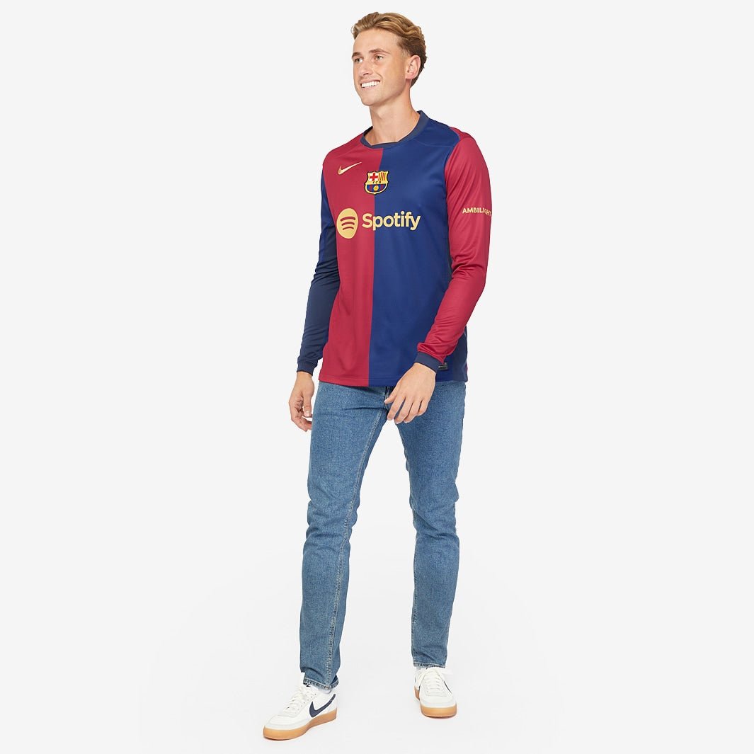 Camisa Barcelona Manga Longa Home 24/25 - Versão Retrô - Imagem 2