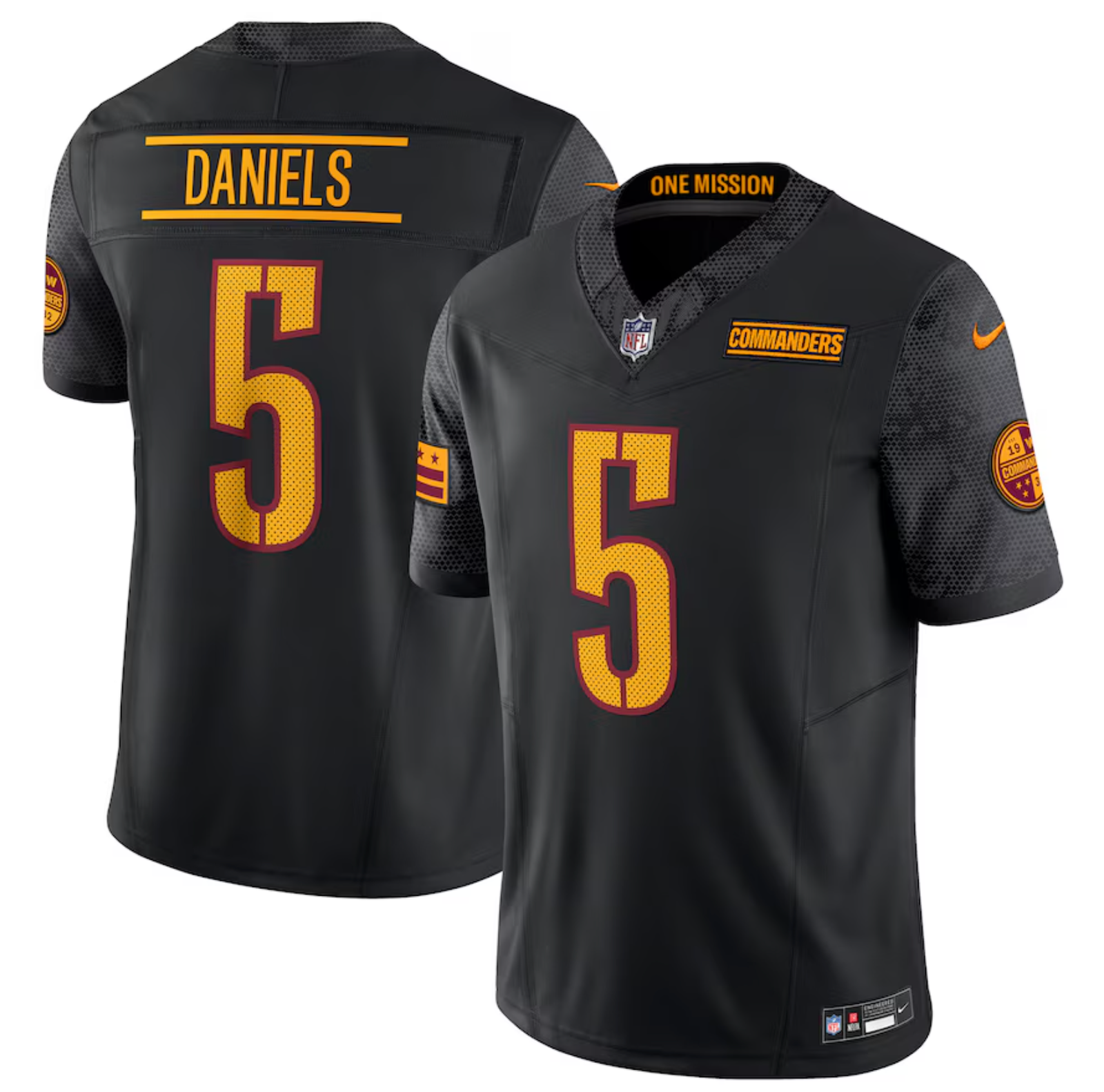 Camisa NFL Washington Commanders Vapor F.U.S.E. Limited Jersey Preta - Imagem 2