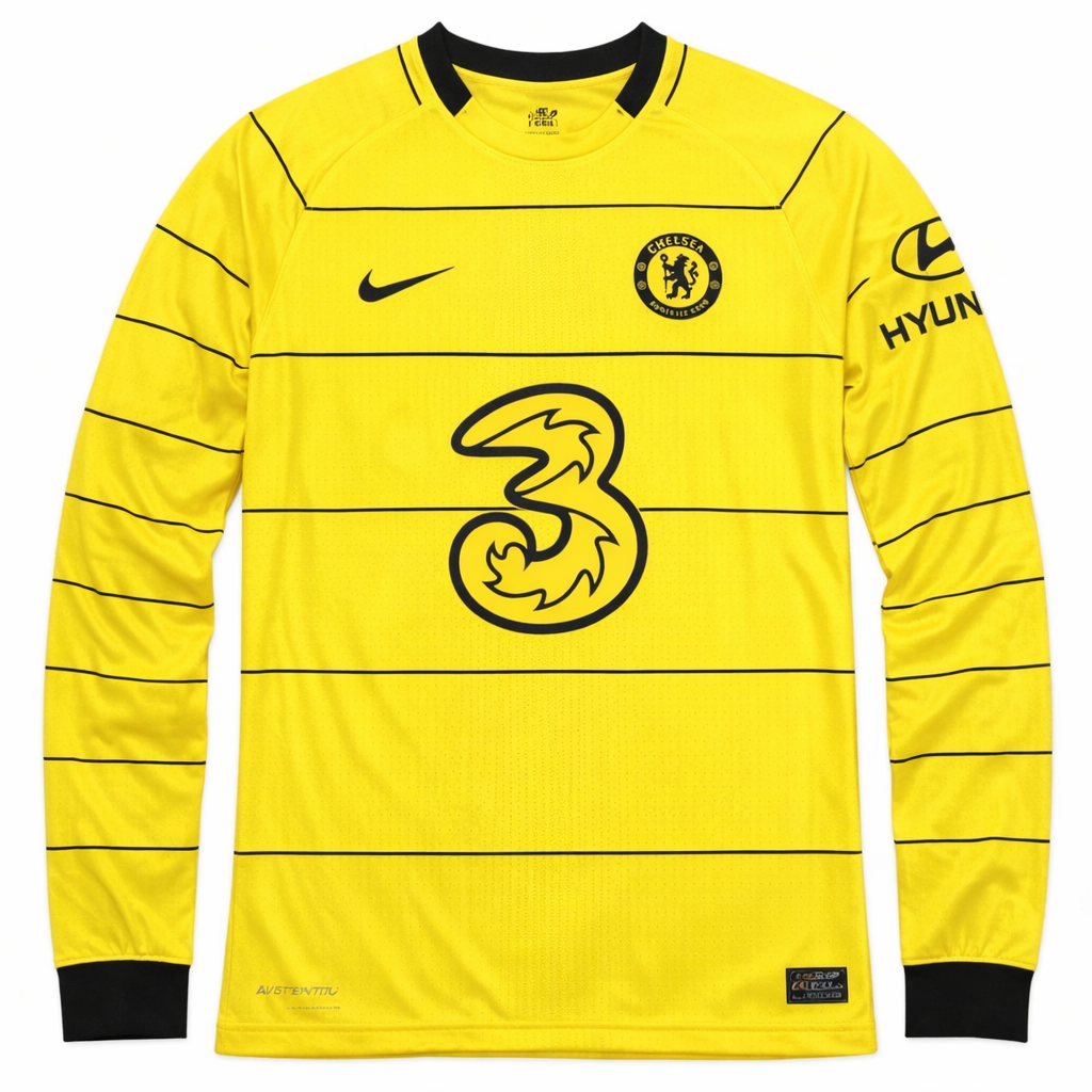 Camisa Chelsea Manga Longa Away 21/22 - Versão Retrô