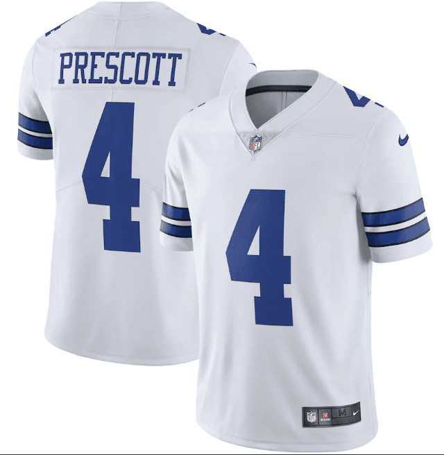 Camisa NFL Dallas Cowboys Vapor Limited Jersey Branca - Imagem 2