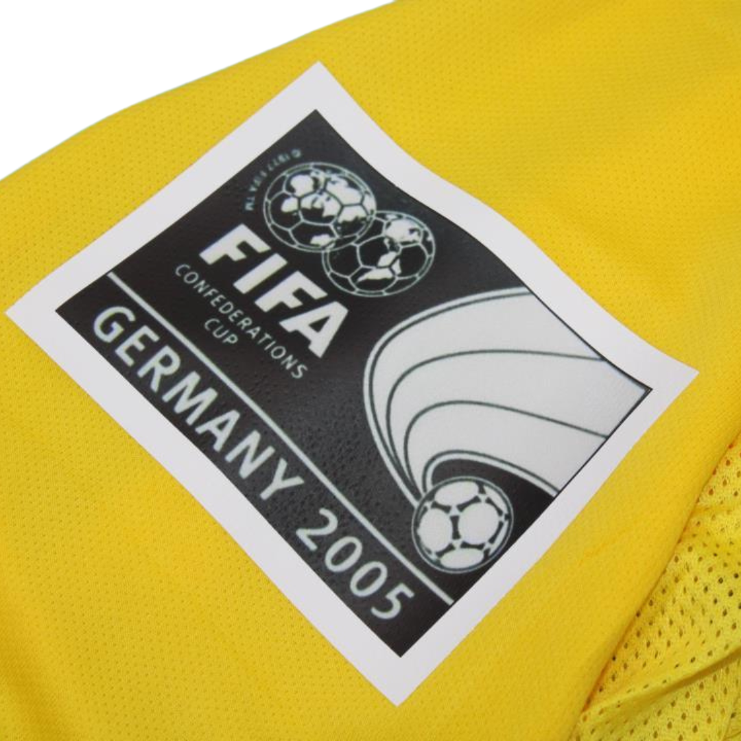 Camisa Retrô Brasil Home Confederations Versão 04/06 "Adriano" N°.9 - Imagem 6