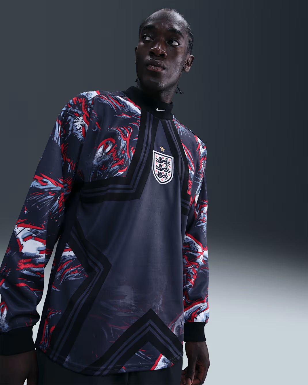 Camisa Inglaterra 2025/26 Goleiro Manga Longa