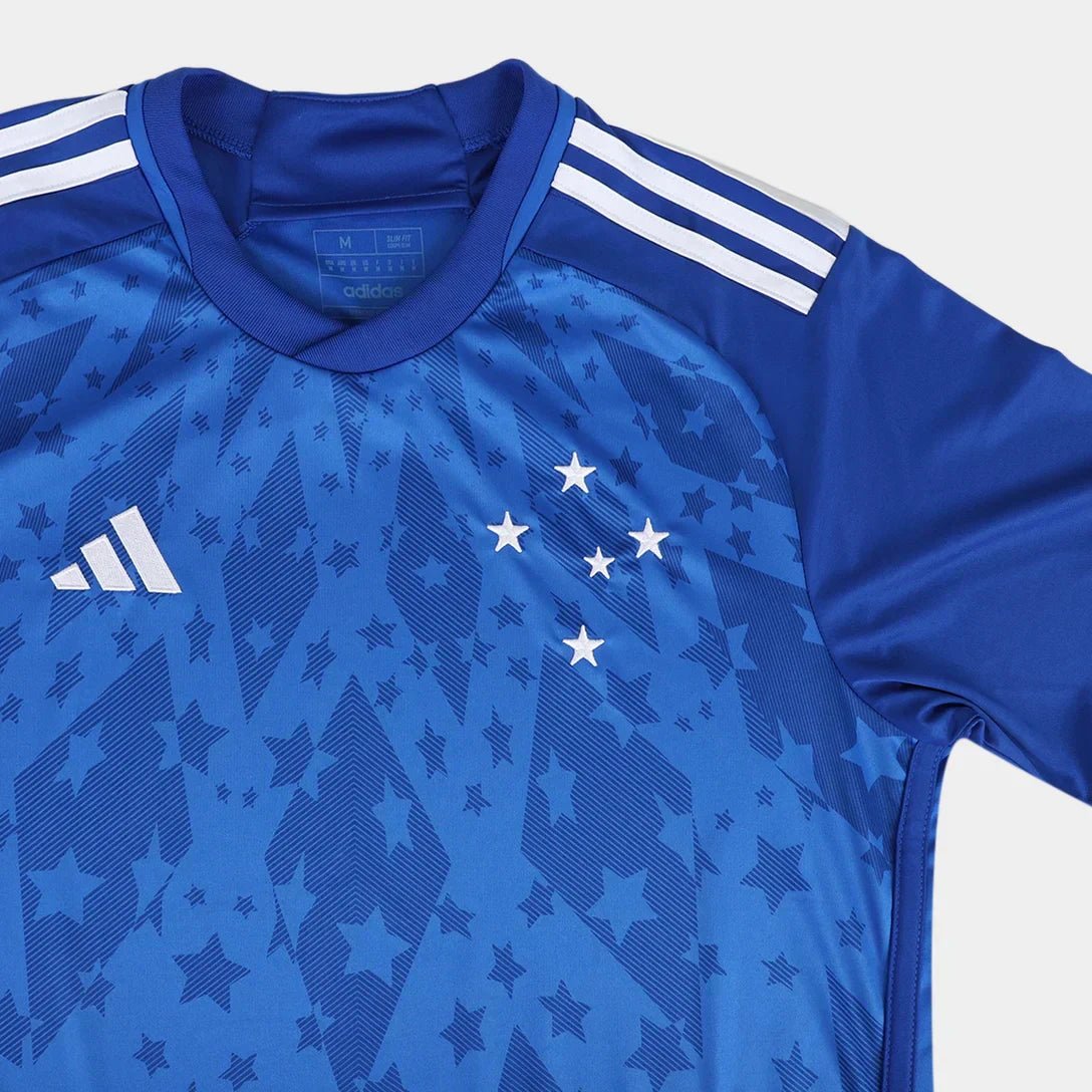 Camisa Cruzeiro 24/25 Home Torcedor - Azul e Branca - Imagem 7