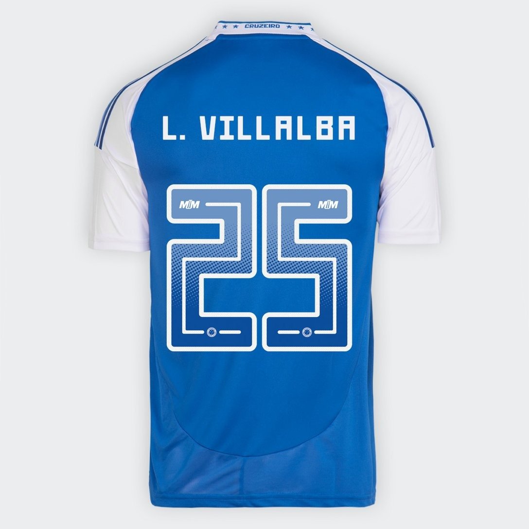 Camisa Cruzeiro 2025/26 I L. VILLALBA N° 25