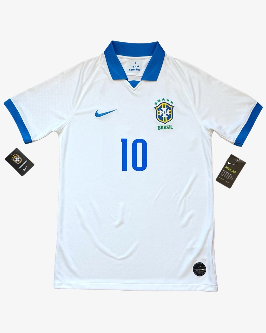 Camisa Seleção Brasileira Copa América 19/20 Torcedor Masculina - Branco - Imagem 3