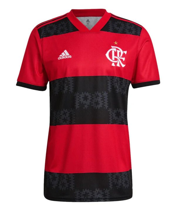 Camisa Flamengo Home 21/22 Torcedor Masculino - Vermelho e Preto