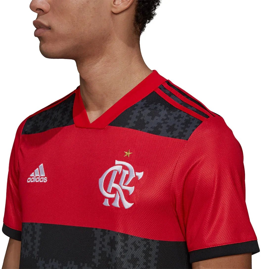 Camisa Flamengo Home 21/22 Torcedor Masculino - Vermelho e Preto - Imagem 3