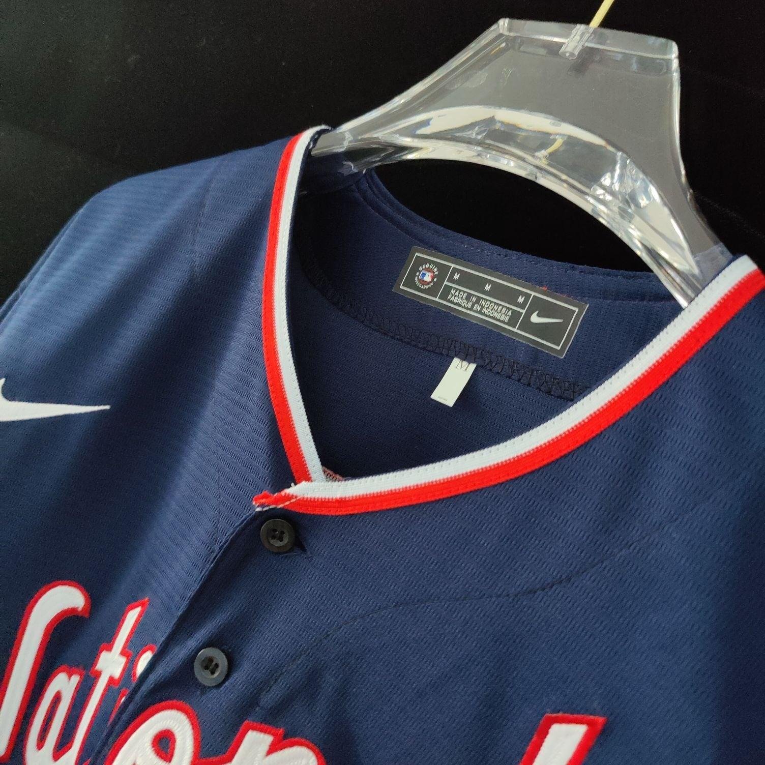 Jersey Washington Nationals Azul Torcedor - Imagem 6