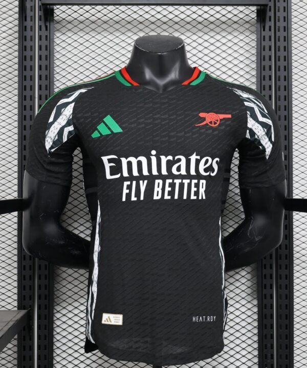 Camisa Arsenal Away 2024/25 Jogador Masculino - Preta
