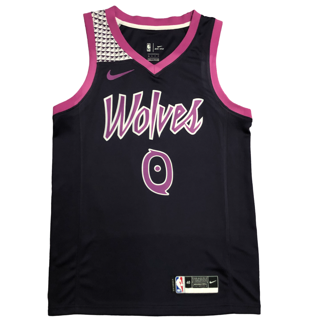 Regata NBA Minnesota Timberwolves Authentic Russell 0 - Preta