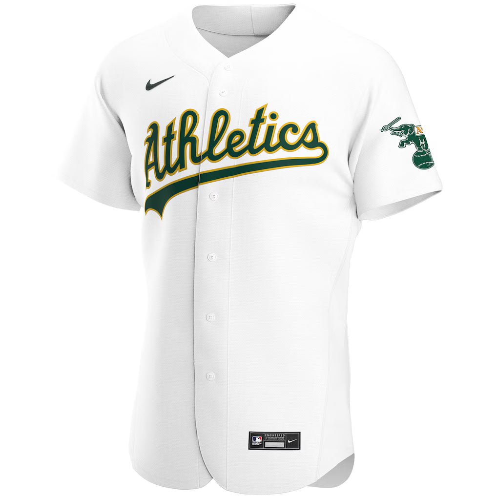 Camisa MLB Oakland Athletics Jersey Branca Authentic - Imagem 2