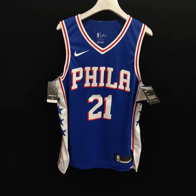 Regata NBA Philadelphia 76ers Icon Edition Authentic Embiid 21 - Azul