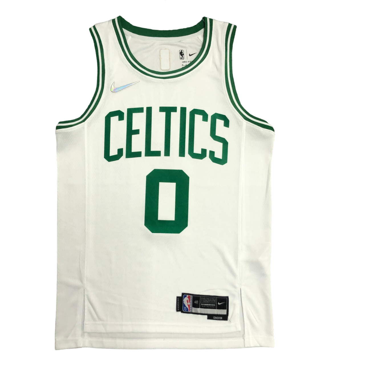 Regata NBA Boston Celtics 75 Anniversary Authentic Tatum 0 - Branca