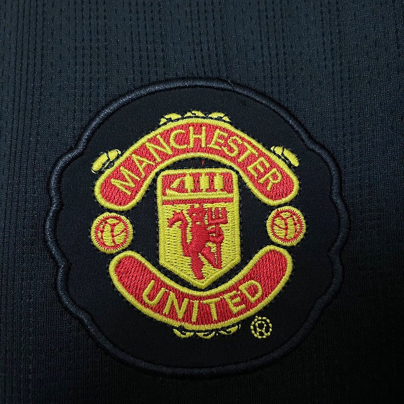 Camisa Retrô Manchester United III Third 2007/08 Masculino Preta - Imagem 8