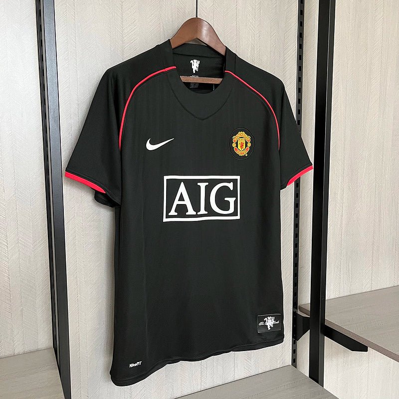 Camisa Retrô Manchester United III Third 2007/08 Masculino Preta - Imagem 10
