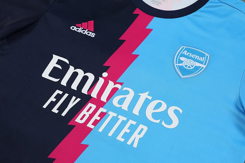 Kit Treino Arsenal II 23/24 - Azul Claro/Preto - Imagem 7