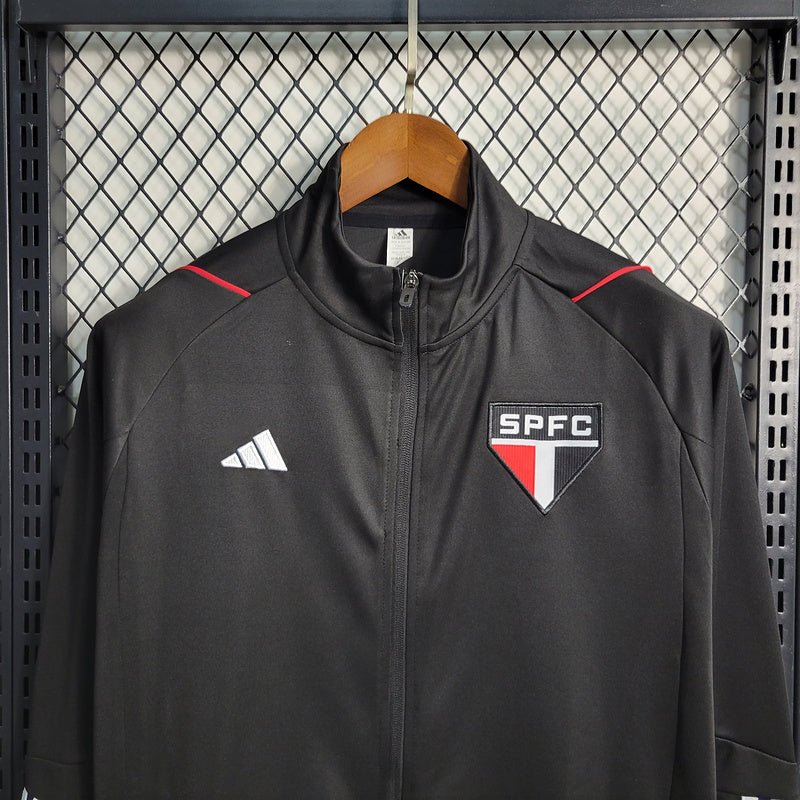 Blusa São Paulo Treino Ziper inteiro 23/24 - Preto - Imagem 6