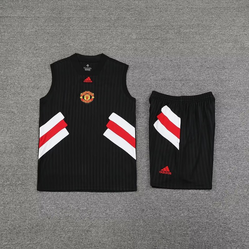 Kit Treino Manchester United 23/24 - Preto I - Imagem 5