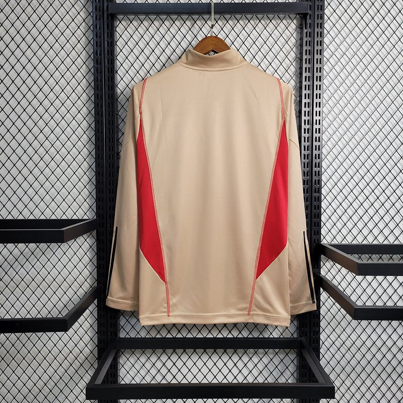 Blusa São Paulo Meio Ziper 23/24 - Bege - Imagem 6