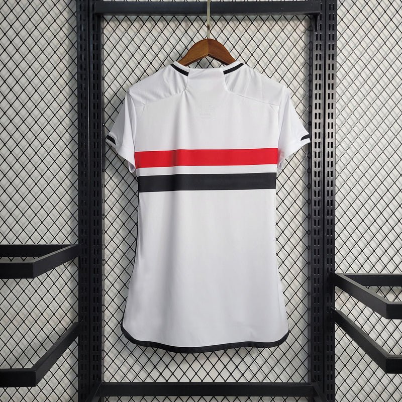 Camisa Feminina do São Paulo Home I 23/24 - Branco - Imagem 2
