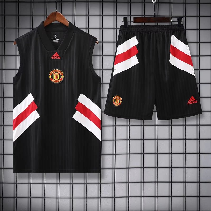 Kit Treino Manchester United 23/24 - Preto I - Imagem 4