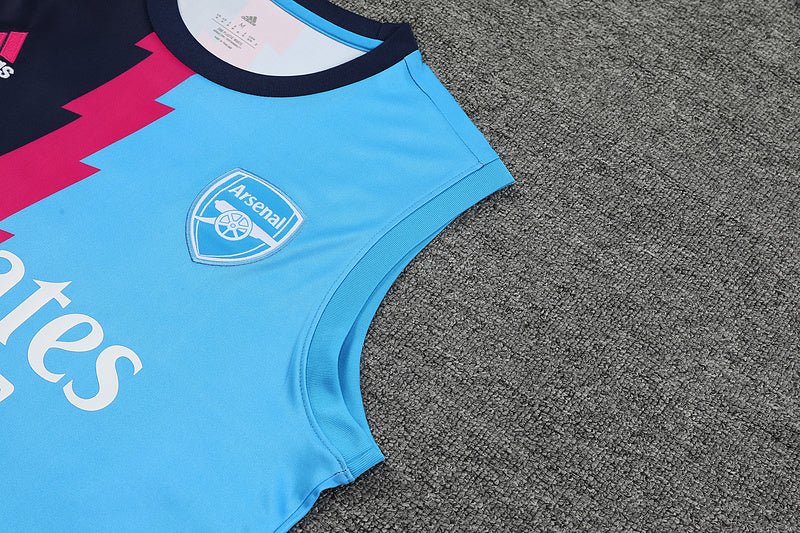 Regata Arsenal 23/24 - Treino - Azul Claro/Preto - Imagem 8