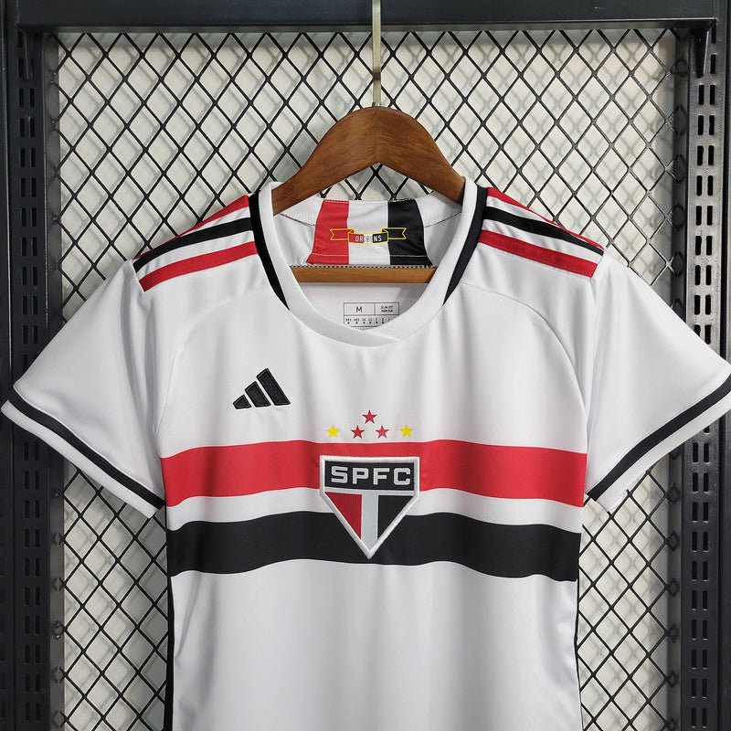 Camisa Feminina do São Paulo Home I 23/24 - Branco - Imagem 8
