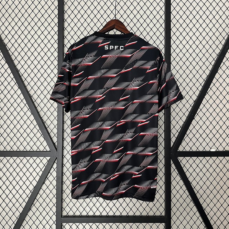 Camisa do São Paulo Pre Jogo 24/25 - Preto - Imagem 2
