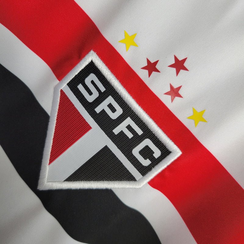 Camisa Feminina do São Paulo Home I 23/24 - Branco - Imagem 6
