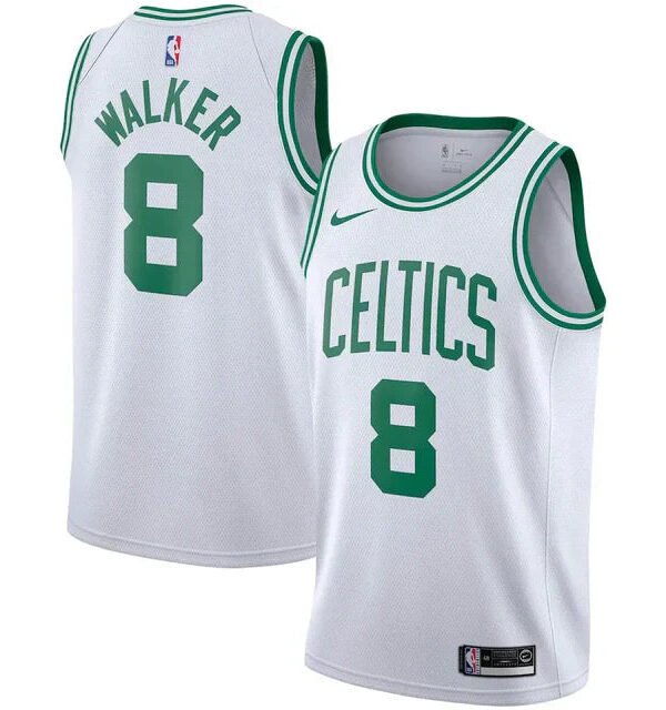 Regata NBA Boston Celtics Authentic Walker 8 - Branca