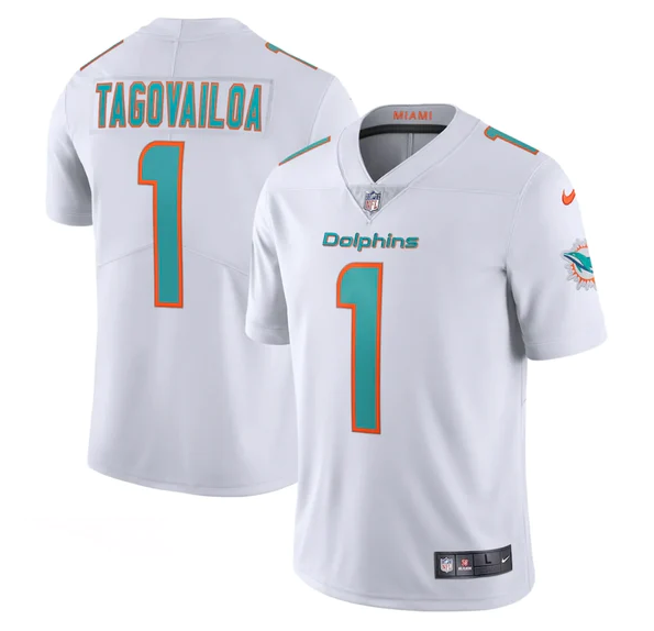 Camisa NFL Miami Dolphins Vapor Limited Jersey Branca - Imagem 3